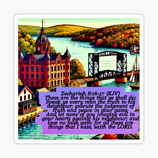 Item preview, Zechariah 8:16-17 KJV designed and sold by IddotheProphet.