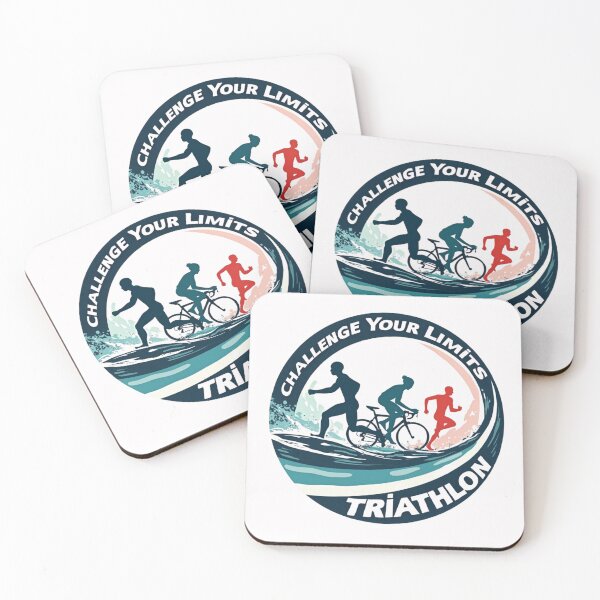 Item preview, Challenge Your Limits | Triathlon Motivation Sticker designed and sold by Triathlongram.