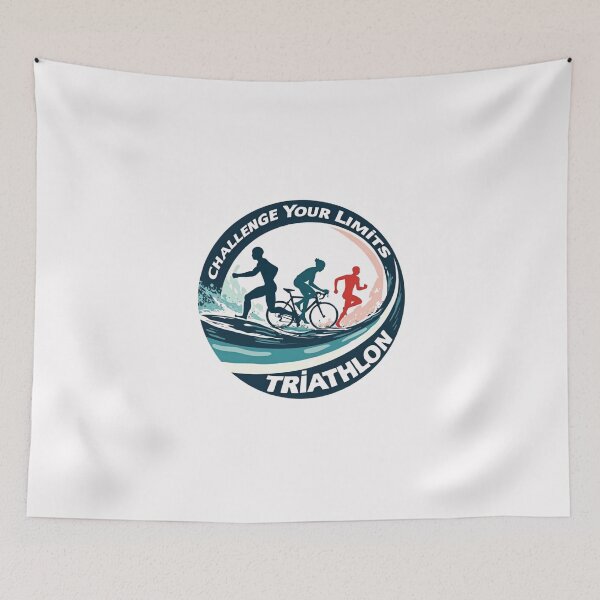 Item preview, Challenge Your Limits | Triathlon Motivation Sticker designed and sold by Triathlongram.