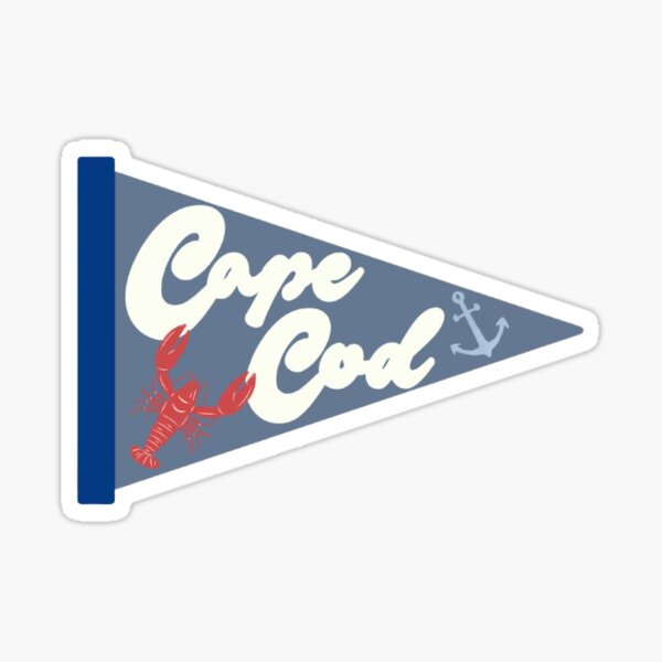 Item preview, Cape Cod Pennant Flag Sticky by Eastie Graphic Design designed and sold by eastiegraphicdesign.