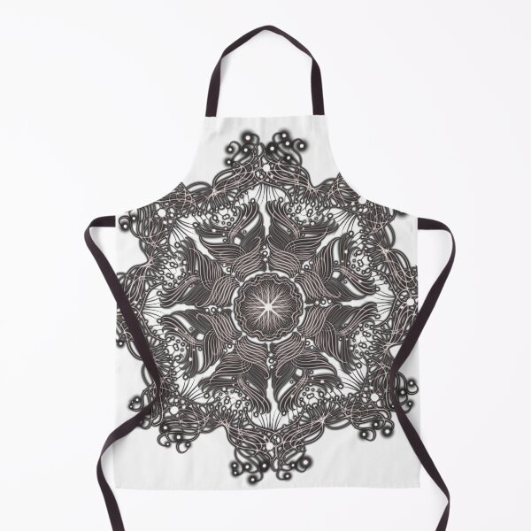 Item preview,  Flow Wave Mandala in Black and Grey  designed and sold by interval:43.
