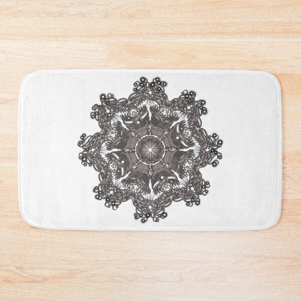 Item preview,  Flow Wave Mandala in Black and Grey  designed and sold by interval:43.