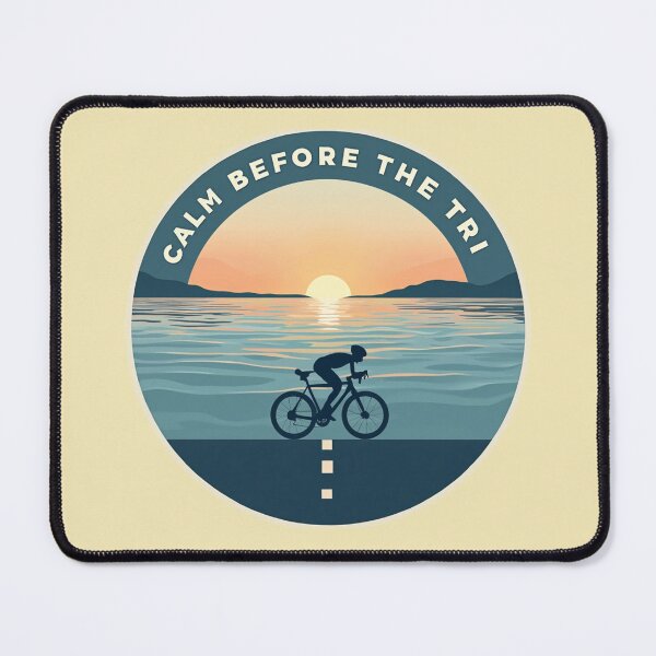 Item preview, Calm Before the Tri | Sunrise Cycling Sticker for Triathletes designed and sold by Triathlongram.