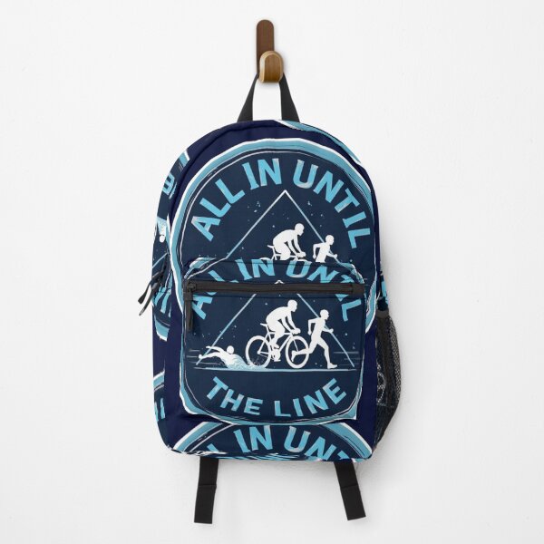 Item preview, All In Until The Line | Triathlon Motivation Sticker designed and sold by Triathlongram.