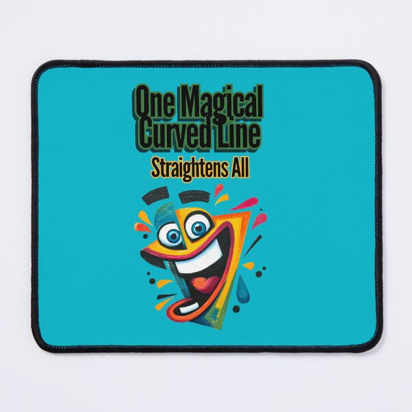 Item preview, "One Magical Curved Line, Straightens All: inspirational saying words design designed and sold by TR_fairydesigns.