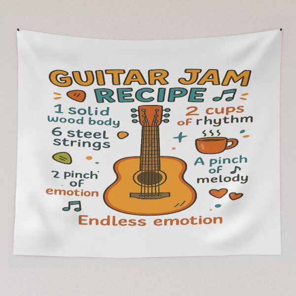 Item preview, Guitar Jam Recipe designed and sold by Globalcitytees.
