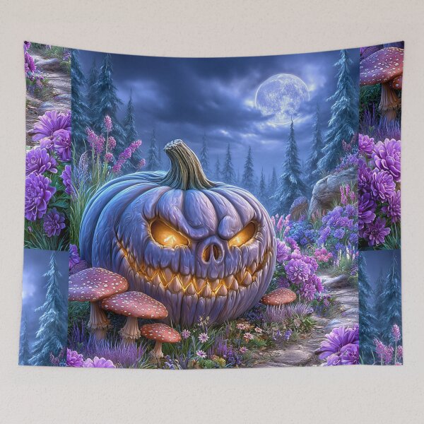 Item preview, Creepy Halloween Pumpkin designed and sold by MyMagicalPlace.
