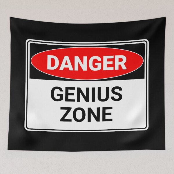 Item preview, Danger: Genius Zone designed and sold by mr-k-store.