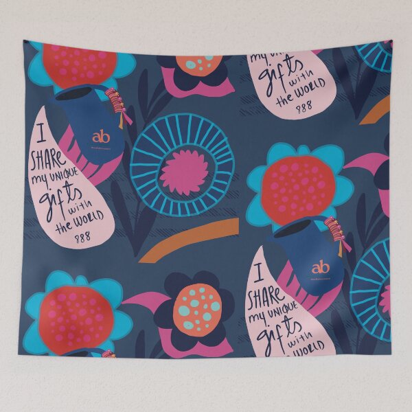 Item preview, Blue Flower Garden designed and sold by Adriana Bracho.