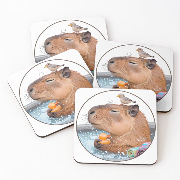 Item preview, Soak It In: Capybara’s Bubble Bath Bliss designed and sold by Soft rot studio.