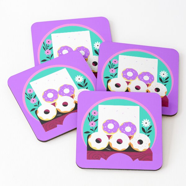 Item preview, Artistic Donut Arrangement with Floral Accents designed and sold by ART ATTACK ZONE.