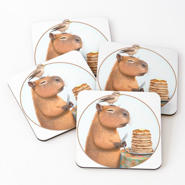 Item preview, Pancake Patience: The Capybara Brunch Ritual designed and sold by Soft rot studio.