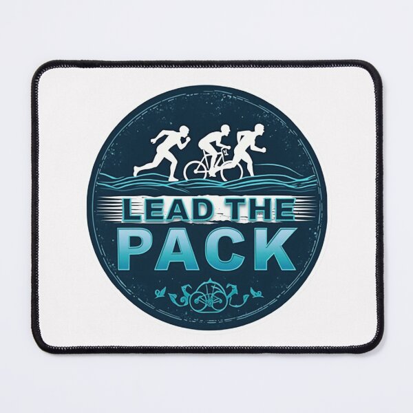 Item preview, Lead the Pack | Bold Triathlon Motivation Sticker designed and sold by Triathlongram.