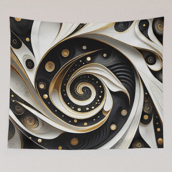 Artikelvorschau, Farbenfrohe abstrakte Fibonacci-Kunst 137 entworfen und verkauft von Vicky Brago-Mitchell®.
