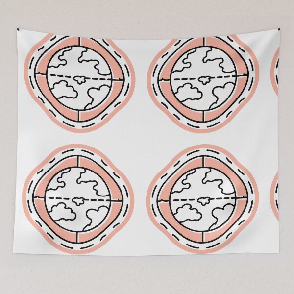 Item preview, Abstract Earth Symbol with Cosmic Touch designed and sold by ART ATTACK ZONE.
