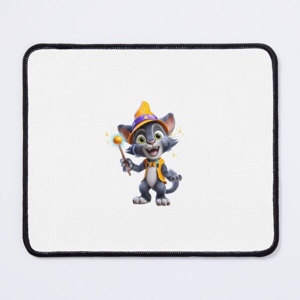 Item preview, Wizard Cat with Magic Wand designed and sold by IssaraStudio.