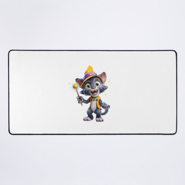 Item preview, Wizard Cat with Magic Wand designed and sold by IssaraStudio.
