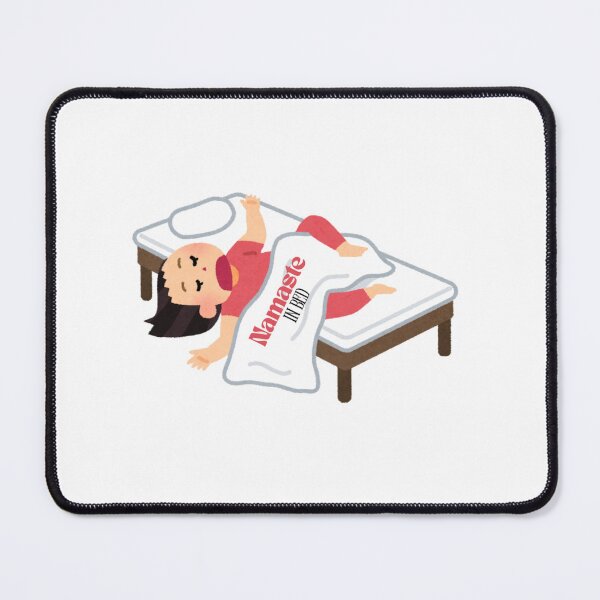 Item preview, Namaste in Bed quote designed and sold by ShivThulirVerse.