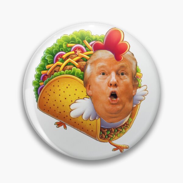 Item preview, Funny Taco Trump Always Chickens Out Political, No Kings designed and sold by TheTimeTaxi.