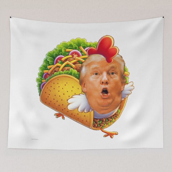 Item preview, Funny Taco Trump Always Chickens Out Political, No Kings designed and sold by TheTimeTaxi.
