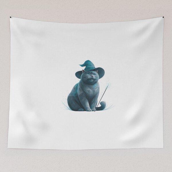 Item preview, Cute Cat Wizard with Sparkles designed and sold by IssaraStudio.
