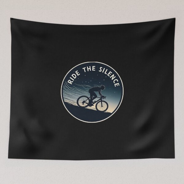 Item preview, Ride the Silence | Triathlon Cycling Motivation Sticker designed and sold by Triathlongram.