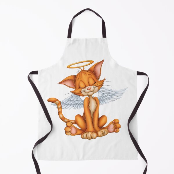 Item preview, Angel Cat with Wings Illustration designed and sold by IssaraStudio.