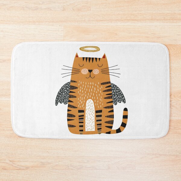 Item preview, Peaceful Angel Cat Art designed and sold by IssaraStudio.