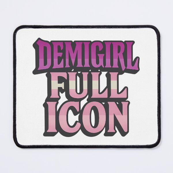 Item preview, Demigirl Full Icon – Bold Pride Typography designed and sold by Haus Of Sin.