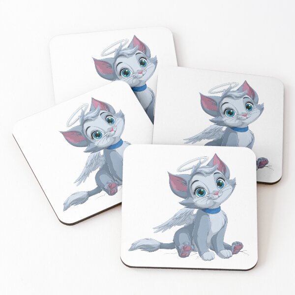 Item preview, Cute Cartoon Angel Cat Drawing designed and sold by IssaraStudio.