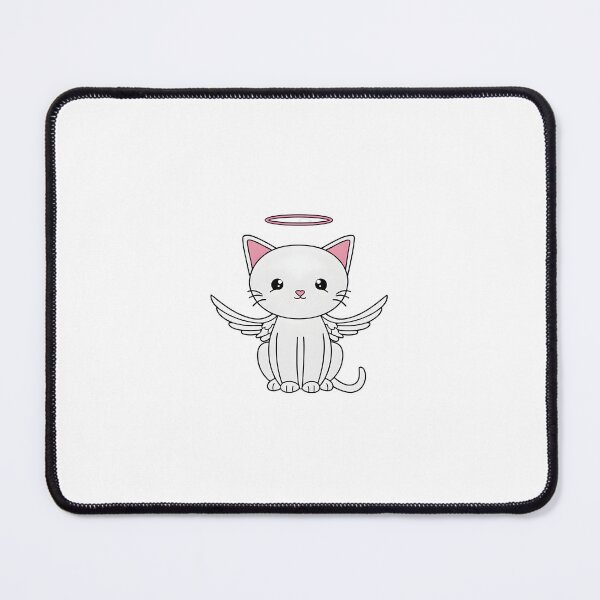 Item preview, Pastel Angel Cat Illustration designed and sold by IssaraStudio.