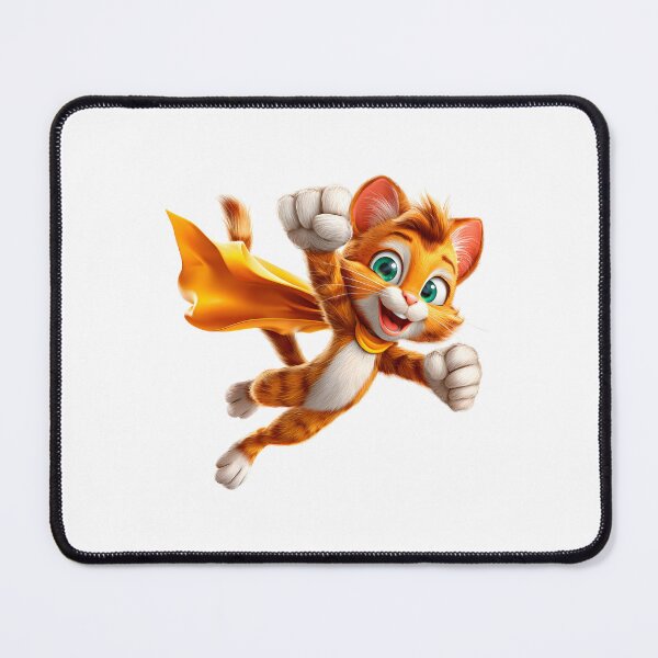 Item preview, Confident Superhero Cat Drawing designed and sold by IssaraStudio.