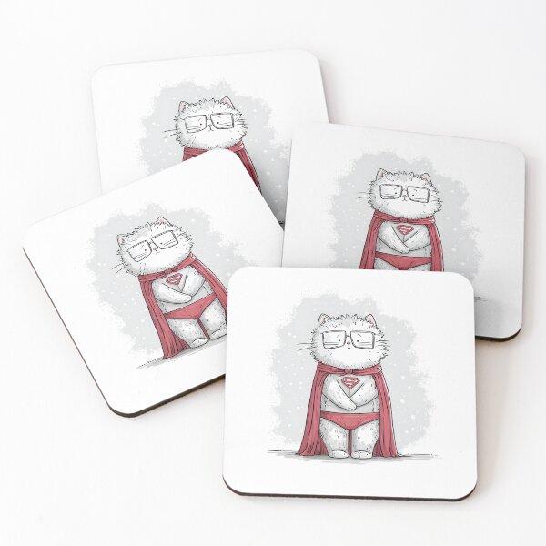 Item preview, Cute Cat Superhero Illustration designed and sold by IssaraStudio.