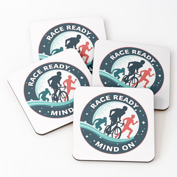 Item preview, Race Ready, Mind On | Triathlon Motivation Sticker designed and sold by Triathlongram.