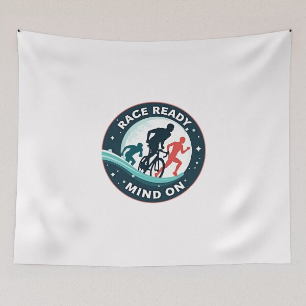 Item preview, Race Ready, Mind On | Triathlon Motivation Sticker designed and sold by Triathlongram.