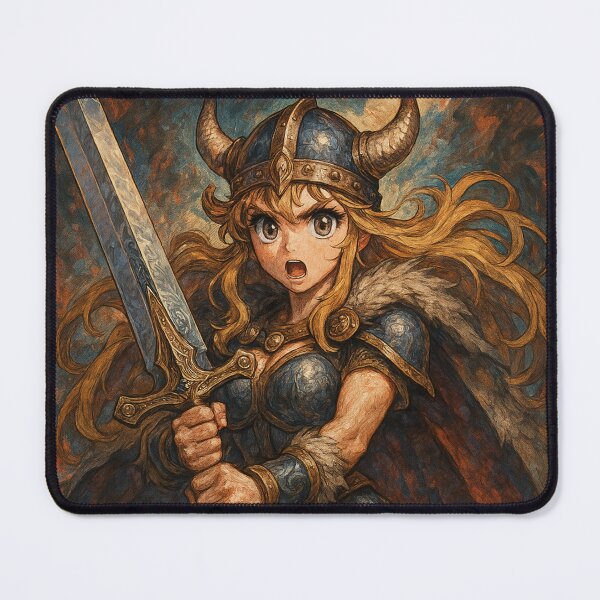 Item preview, Nordic Fury Anime Valkyrie designed and sold by JonelleTshirts.