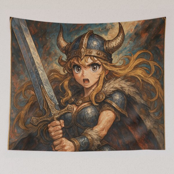 Item preview, Nordic Fury Anime Valkyrie designed and sold by JonelleTshirts.
