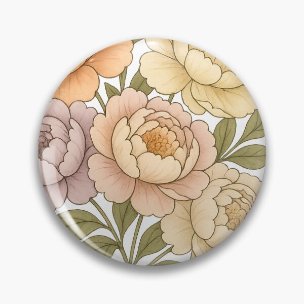 Item preview, Seasonal Fluffy Peony Bouquet | Watercolor Botanical Art | Apricot, Blush, Sage & Lilac designed and sold by ClementineVera.