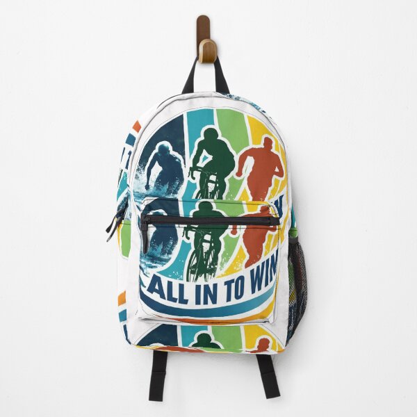 Item preview, All In to Win | Triathlon Mindset Sticker designed and sold by Triathlongram.