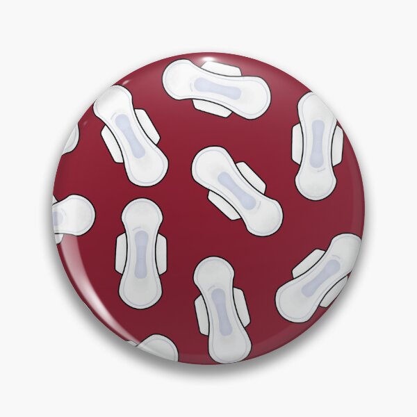 Item preview, Period pads, Sanitary napkins, PMS - blood red designed and sold by Joan and Rose.