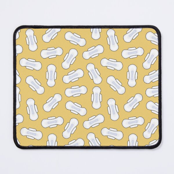 Item preview, Period pads, Sanitary napkins, PMS - yellow designed and sold by Joan and Rose.