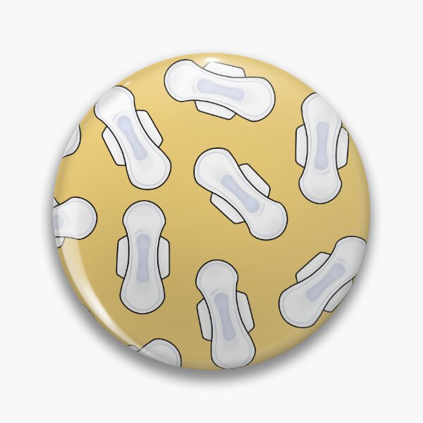 Item preview, Period pads, Sanitary napkins, PMS - yellow designed and sold by Joan and Rose.
