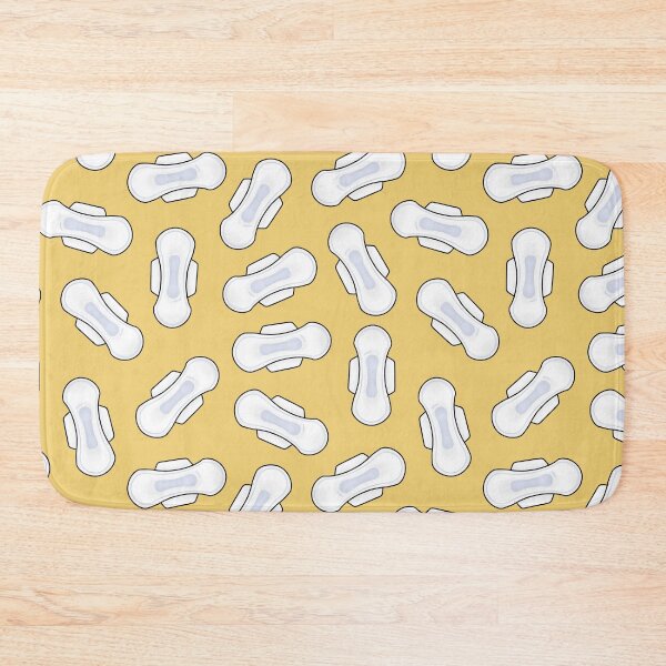 Item preview, Period pads, Sanitary napkins, PMS - yellow designed and sold by Joan and Rose.