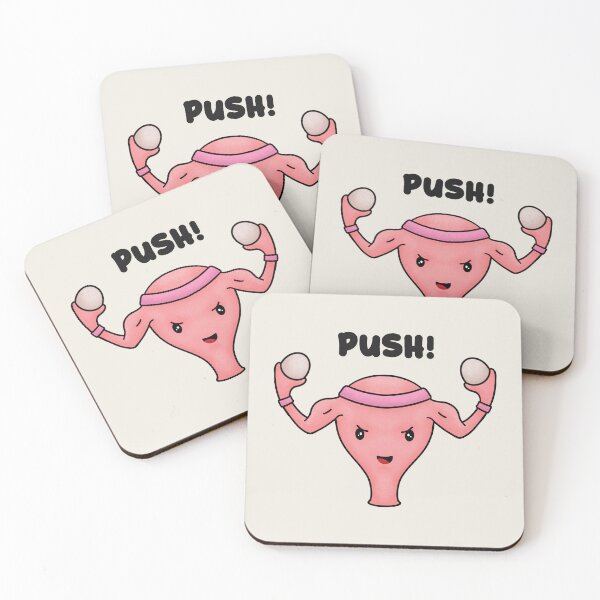 Item preview, Uterus PUSH! OBGYN baby midwife nurse, Its a Girl designed and sold by Joan and Rose.