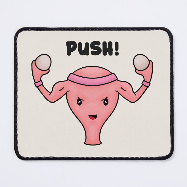 Item preview, Uterus PUSH! OBGYN baby midwife nurse, Its a Girl designed and sold by Joan and Rose.