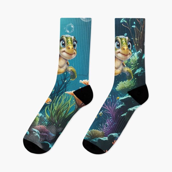 Item preview, Underwater adventures with the cheerful turtle.  designed and sold by nicky2342.