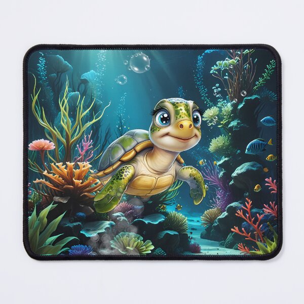 Item preview, Underwater adventures with the cheerful turtle.  designed and sold by nicky2342.