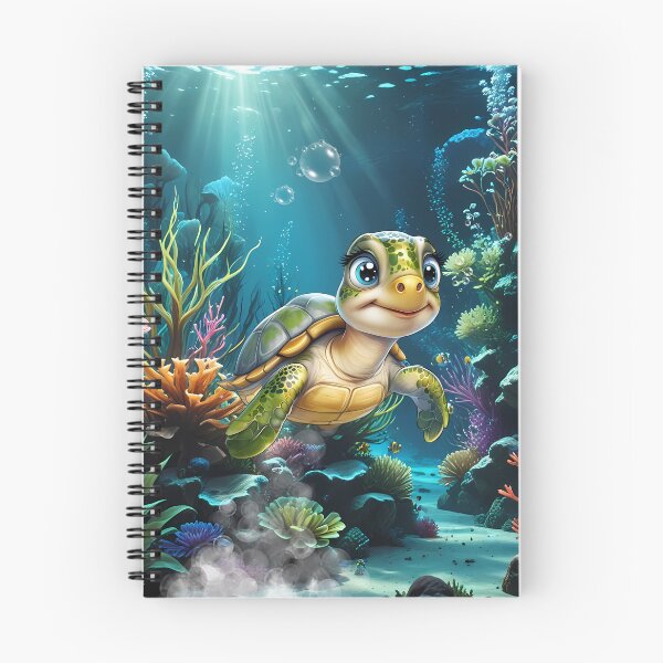 Item preview, Underwater adventures with the cheerful turtle.  designed and sold by nicky2342.