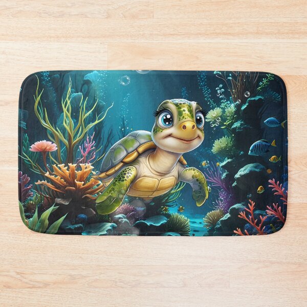 Item preview, Underwater adventures with the cheerful turtle.  designed and sold by nicky2342.