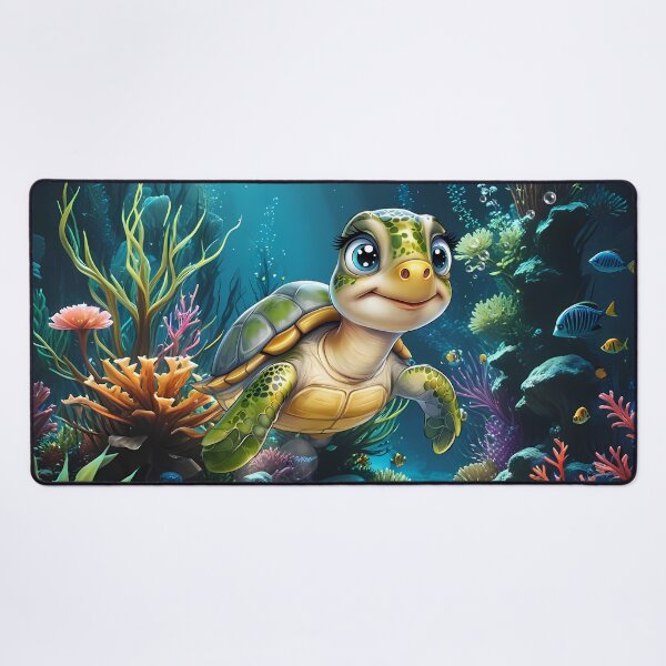 Item preview, Underwater adventures with the cheerful turtle.  designed and sold by nicky2342.